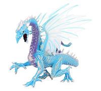 Fellflying Jouet Dragon De Glace - Figure De Dragon De Glace Monde Fantastique - Dragon Volant De Glace Solide, Ornements De Dragon De Glace pour La Cognition des Enf Ants, L'imagination