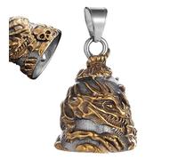 Fellflying Moto Guar-dian Bell - Moto Lucky Bell | Gremlin Bell Moto | Cloche Guar-dian pour motos | Accessoires moto cadeaux pour homme mari moto cloche gardien