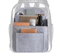 Fellflying Organisateur d'insertion de sac, organisateur de sac à dos - Organisateur de sac à main pour insert de sac à dos,Insert de sac à dos de voyage, doublure d'organisateur de sac à dos avec