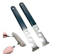 Fellflying Outil d'Enlèvement de Pavés 2 Pièces | Extracteur de Pavés Autobloquants - Releveur Manuel pour Allée Plinthe Trottoir Jardin Terrasse Fissure Pelouse