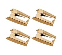 Fellflying Remplacement d'aiguilles pour Tourne-Disque, 4 Pièces d'équipement en d'aluminium Universel, Aiguilles de Remplacement pour Tourne-Disque, Phonographe, Salle de Musique, Collection, fête,