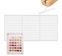 Fellflying Ruban Adhésif Double Face Pour Ongles,Bandes Double Face Gel Transparent Adhésif Amovible pour Ongles - Fort pour Présentoir de Designs Manucure | pour Pièce Voiture Mur