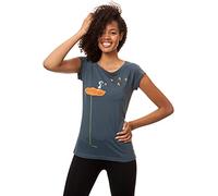 FellHerz T-Shirt Tubamädchen pour Femme - Bleu/Gris - 40