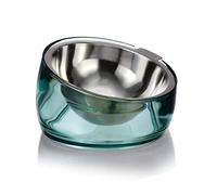 Felli Pet Oblik Gamelle surélevée en Acier Inoxydable pour Chien - Passe au Lave-Vaisselle - Pas de déversement - pour Bouledogue Frenchie de Petite et Moyenne Taille - Support surélevé en Acrylique