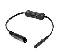 Felliserty Câble d'extension de puissance Iec320 C7 C8 avec interrupteur de commande avec interface 8"