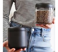 Fellow Atmos - ensemble de boîtes à café/thé hermétiques, scellées sous vide, pot/réservoir de stockage de grains de café de 0,4 l/0,7 l/1,2 l, for la maison et la cuisine(White 0.4L)