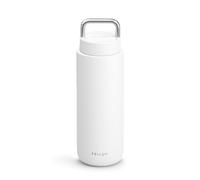 Fellow Carter Carry de 32 oz - Gobelet de voyage isolé sous vide en acier inoxydable - Joint anti-fuite - Poignée en acier inoxydable - Largeur fine - Blanc mat