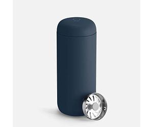 Fellow Carter Move Tasse de voyage de 450 ml, tasse à café de voyage isotherme en acier inoxydable, gobelet à café avec intérieur en céramique et protection anti-éclaboussures, bleu pierre