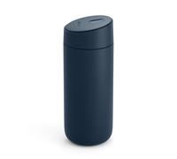 Fellow Carter Slide Tasse à café de voyage avec couvercle à verrouillage coulissant - Gobelet à café anti-fuite avec intérieur en céramique et acier inoxydable isolés sous vide - Bleu pierre - 470 ml