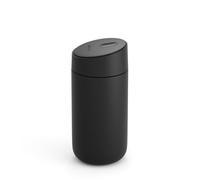 Fellow Carter Slide - Tasse à café de voyage avec couvercle à verrouillage coulissant - Gobelet à café anti-fuite avec intérieur en céramique et acier inoxydable isolés sous vide - Noir mat - 340 ml