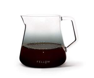 Fellow Mighty Petite carafe de service en verre pour café et thé, gris fumé 5 mm, capacité 500 ml, bec anti-goutte, poignée robuste