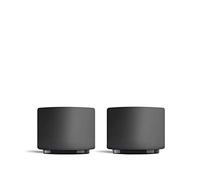 Fellow Monty | Tasses à espresso pour latte art | Petite demitasse en céramique à double paroi | Noir mat avec base en graphite | Tasse de 90 ml (lot de 2)