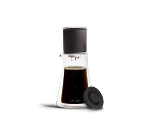 Fellow Set de préparation du café Stagg (compte-gouttes avec aide-mémoire, pichet en verre à double paroi et 20 filtres en papier) Set [XF] Noir mat