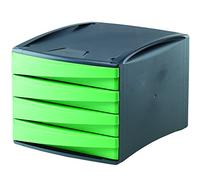 Fellowes 0019001 Green to Desk Module de Classement 4 Tiroirs Ecologique Vert