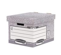 Fellowes® 00810-FFEU Standard Archivbox Bankers Box® System, 335 x 292 x 404 mm, gris