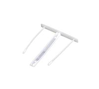 Fellowes 00895 - Trombones en plastique blanc, quantité 100 pièces