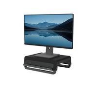 Fellowes 100016560 Support Écran Plat Bureau Autonome Noir/Gris, Charge Max 15kg, Réglage Hauteur Manuel, 354x304x82mm