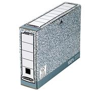 Fellowes 1080001 Boite d'Archives Banker Box System A4 Montage Automatique - Dos de 8cm Gris