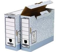 Fellowes 60 Mm A4 File Cabinet Box 10 Units Argenté