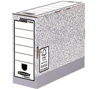 Fellowes 1080501 Papier Gris boite et range-archives - boites et ranges-archives (Papier, Gris, A4, 150 g, 111 x 265 x 327 mm, 100 x 260 x 315 mm)