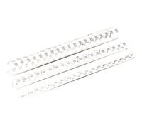 Fellowes - 16 Mm - 30 Cm - A4 (210 X 297 Mm) - 120 Feuilles - Blanc - 100 Unités Peigne De Reliure En Plastique