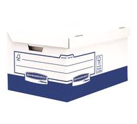 Fellowes 4474601 Boîte De Rangement Rectangulaire Papier Bleu, Blanc