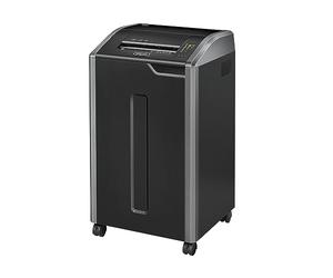 Fellowes 4698001 Destructeur de Documents 425Ci Coupe Croisée 28-30 Feuilles avec Technologies 100% Anti-bourrage et Détection Tactile, Noir