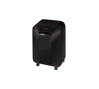 Fellowes 5050001 Destructeur de Papier 12mm, Panier 22L, Mobile 4 Roues, Compatible A4, Trombones/Agrafes/Cartes Crédit, Noir, Cycle 10 min.