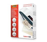 Fellowes Pochettes brillantes pour cartes 125 microns 75 x 105 mm