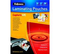 Fellowes laminating pouches capture 125 micron - pack de 100 - brillan