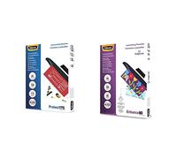 Fellowes 5308703 Protect 175 microns A4 pochettes de plastification brillantes - Pack de 100 & Pochettes de plastification 80 microns A4, pack de 100 pochettes, haute qualité, finition brillante