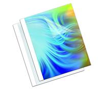 Couverture dos cartonné blanc pour thermosoudure 250 g - 6 mm