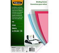 Fellowes 5376001 Couvertures de reliure A4 transparentes PVC 150 microns 15/100e