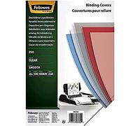 Fellowes Couvertures PVC 53762 A4 240 microns Pack de 100 Transparent
