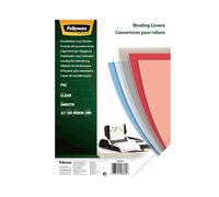Fellowes 53764 : Feuilles de Reliure A3 PVC Transparent, Épaisseur 0.2mm (420x297mm), Conditionnement de 100 pièces