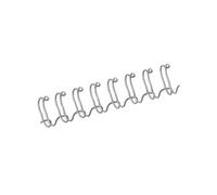 Fellowes 54451 Anneaux Métalliques Argent A4, Capacité 60 Feuilles, Boîte de 100 Pièces pour Reliure Métallique