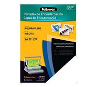 Fellowes 54775 Couvertures de reliure en polypropylène A4 Noir