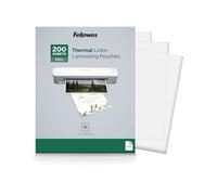 Fellowes 5743601 200pièce(s) pochette plastique - Pochettes plastiques (Transparent, Brillant, Letter, Thermique, 0,127 mm, 228 mm)