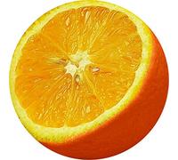 Fellowes - 5880803 - Brite Mat Rond - Tapis de souris en plastique rigide - Orange