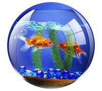 Fellowes - 5881103 - Brite Mat Rond - Tapis de souris en plastique rigide - Aquarium à poissons - Lot de 6