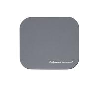 Fellowes 5934005 Tapis de souris Argent 230x204mm, Plastique Monochromatique, Base Antidérapante, Optimisé Souris Optique, Épaisseur 4mm, 80g