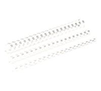 Fellowes - 6 Mm - 21 Anneaux - A4 (210 X 297 Mm) - 20 Feuilles - Blanc - 100 Unités Peigne De Reliure En Plastique - Pour Fellowes Galaxy 500, Galaxy E 500, Pulsar 300, Pulsar-E 300, Star 150...