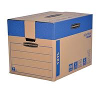 Fellowes 6205401 Caisses de déménagement à charge lourde montage automatique Bankers Box SmoothMove - Large - Lot de 5