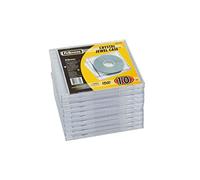 Fellowes 63725 Housse pour CD - Housse pour CD (Jewel, transparent, en plastique, 14,8 cm, 12,4 cm, 8 mm)