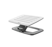 Fellowes 8055801 : Support écran acier/bois blanc 450x360x174.8mm, réglable en hauteur, base antidérapante, poids 4.5kg