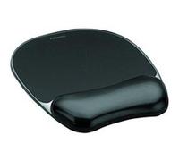 Fellowes 9112101 Tapis de souris Repose-poignet ergonomique Crystal Gel Noir Noir G