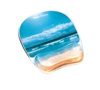 Photo Gel - Tapis de souris avec repose-poignets - multicolore, plage sablonneuse