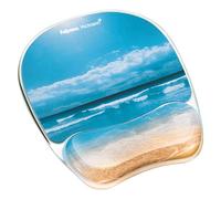 Fellowes Tapis de souris Photo Gel avec repose-poignets – multicolore (plage sablonneuse)
