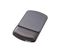 Fellowes 9374001 : Tapis de Souris Ergonomique avec Repose-Poignet en Polyester, 157.2 x 249.2 x 25.4 mm, Graphite, Compatible Souris Optique