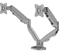 Fellowes® 9683301 Eppa™ Series Bras pour double écran - argenté, 8 kg, pince ou passe-câble